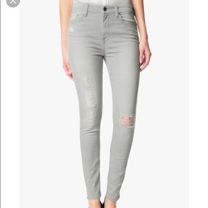 7 For all Mankind :: Grey High Waist Skinny Jean